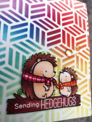 bharati nayudu MFT Hedgehogs copic colors rainbow stencil background handmade card 3.JPG